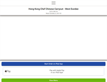 Tablet Screenshot of hongkongchefchinese.com